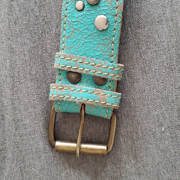 Hand Painted Genuine Leather Utility Festival Belt - Picture 8 of 15